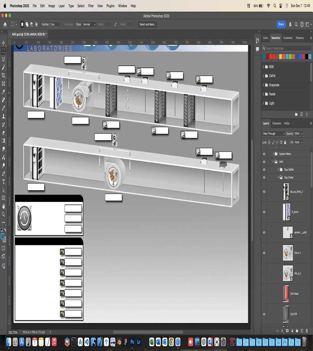 AHU graphic design example
