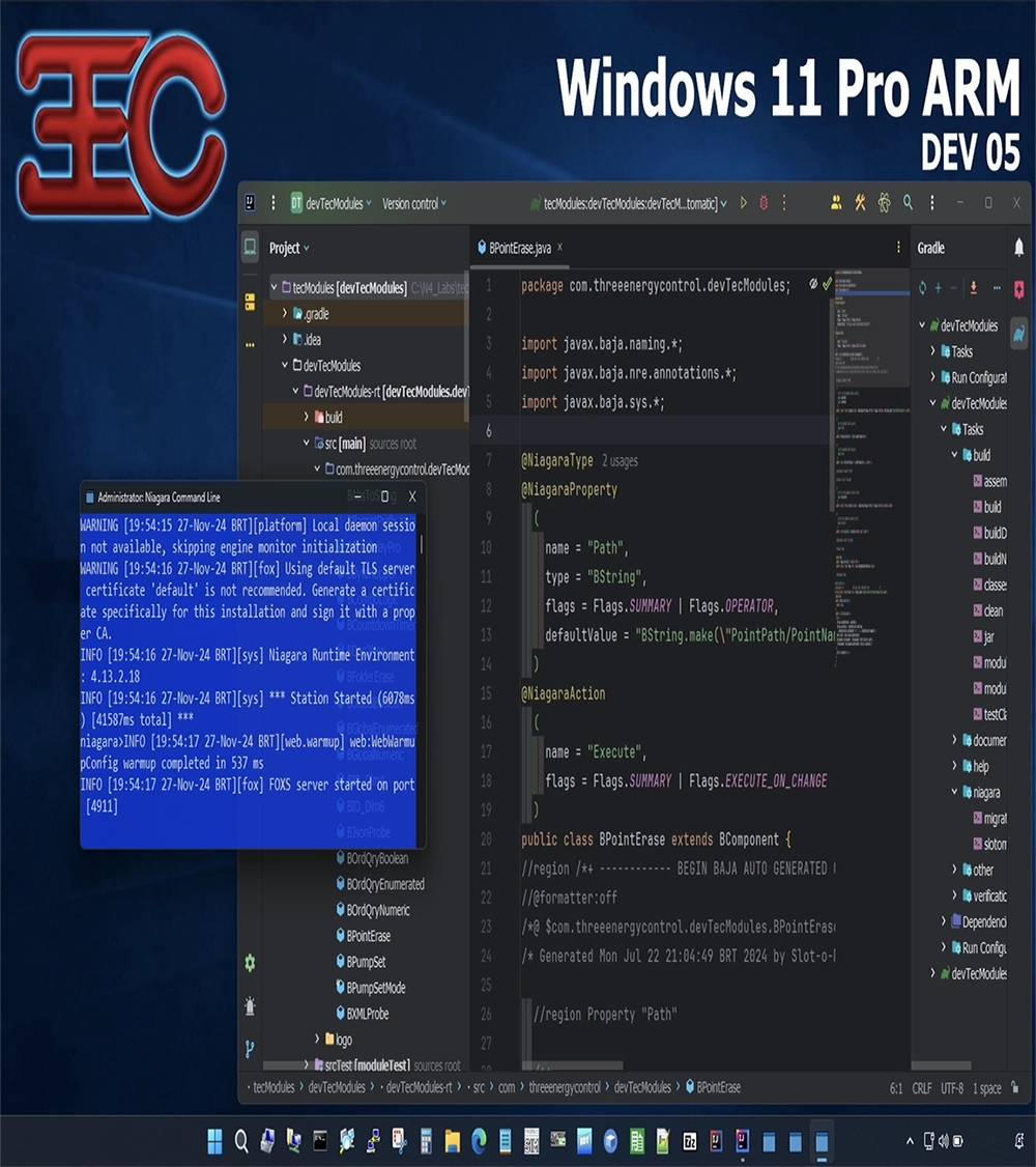 3EC software development interface work